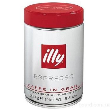 Кофе "Illy" Espresso, 250г средней обжарки зерновой, ж/банка