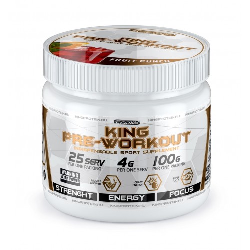 Предтренировочный комплекс King Protein PRE-WORKOUT 100 гр.