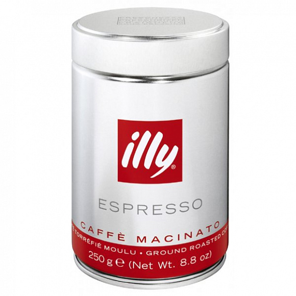 Кофе "Illy" Espresso, 250г средней обжарки молотый, ж/банка