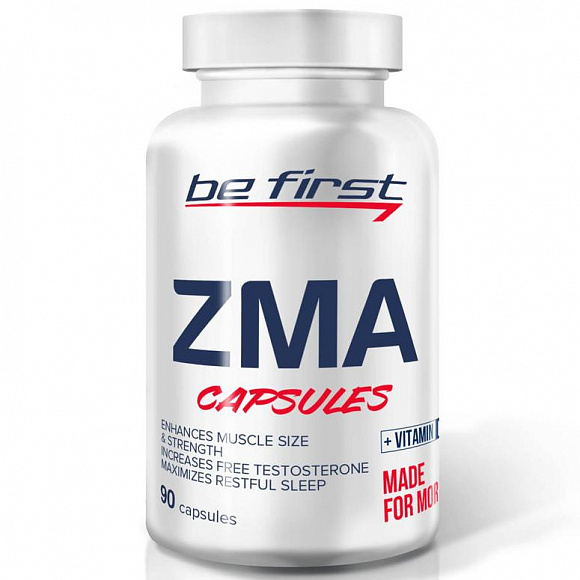Be First ZMA NOW ZMA (аспартат магния и цинка) 800 мг. 90 кап. + vitamin D3 90 кап.