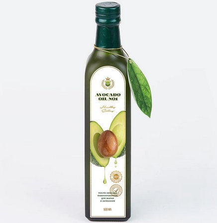 Масло авокадо рафинированное "Avocado oil № 1",  500 мл.