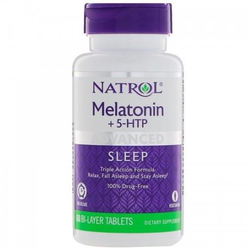 Natrol Melatonin (мелатонин) 6 мг. + 5-HTP 50 мг. 60 таб.
