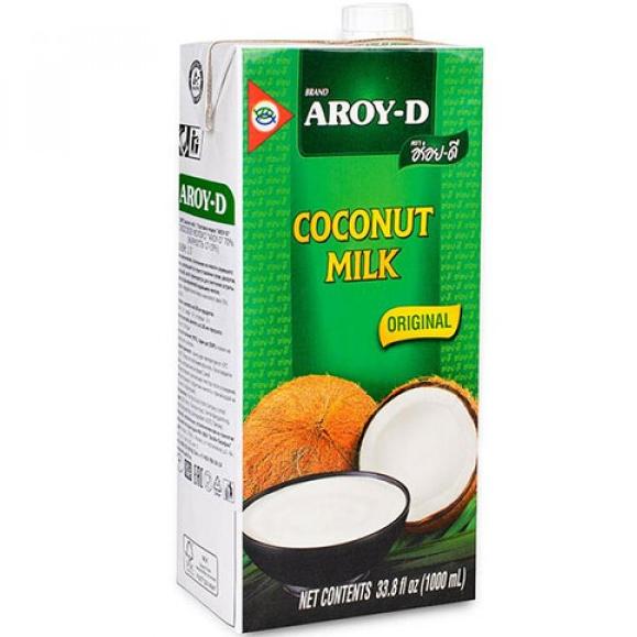 Кокосовое молоко "AROY-D", 1000 мл. (жирность 17-19%)