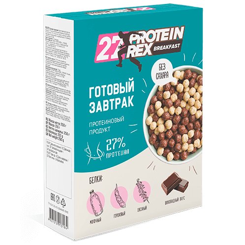 Готовый завтрак ProteinRex 27% протеина 250 гр.