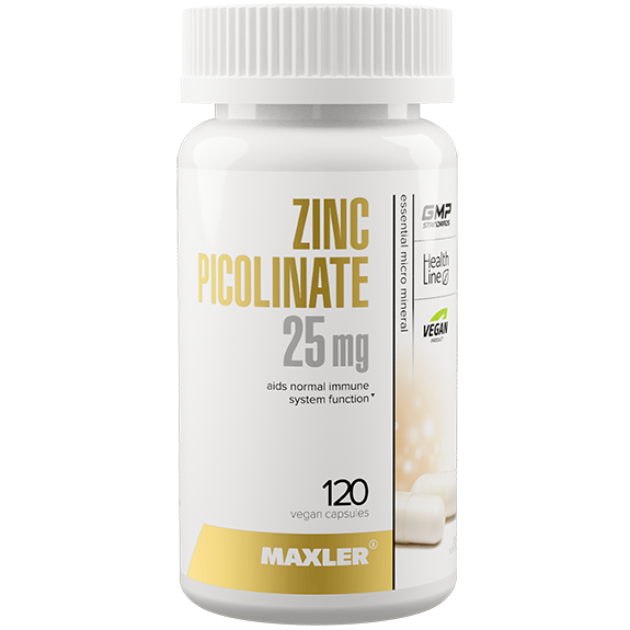Maxler Zink Picolinate (Цинк) 25 мг 120 таб.