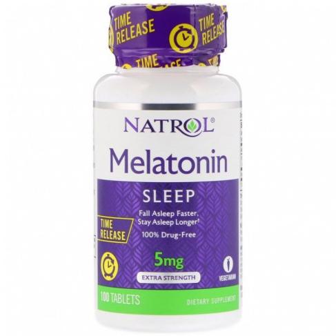 Natrol Melatonin Time Release (мелатонин) 5 мг. 100 таб.
