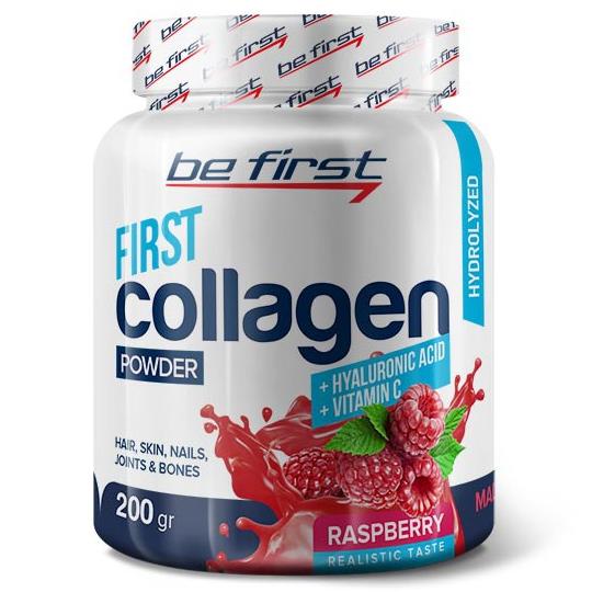 Be First Collagen + Hyaluronic acid+ vitamin C (коллаген + гиалуроновая кислота) 200 гр.