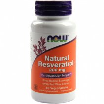 NOW Natural Resveratrol 200 мг. 60 кап.