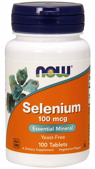  NOW Selenium (селен) 100 mсg. 100 таб.