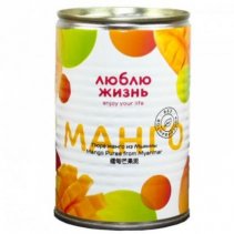 Пюре манго без сахара 430 гр. 