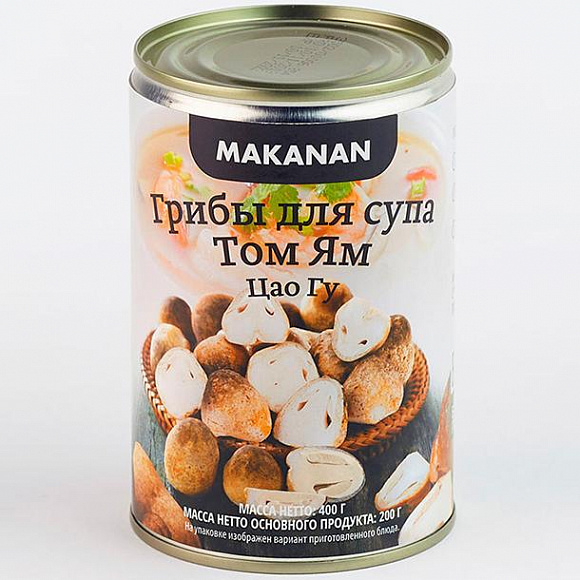 Грибы консервированные для супа Том Ям (ЦАО ГУ)  400 гр. ж/б