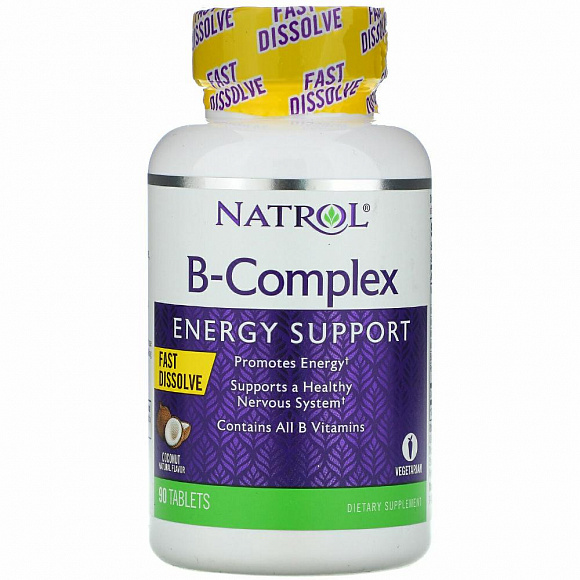 Витамины Natrol B-Complex Fast Dissolve 90 кап.
