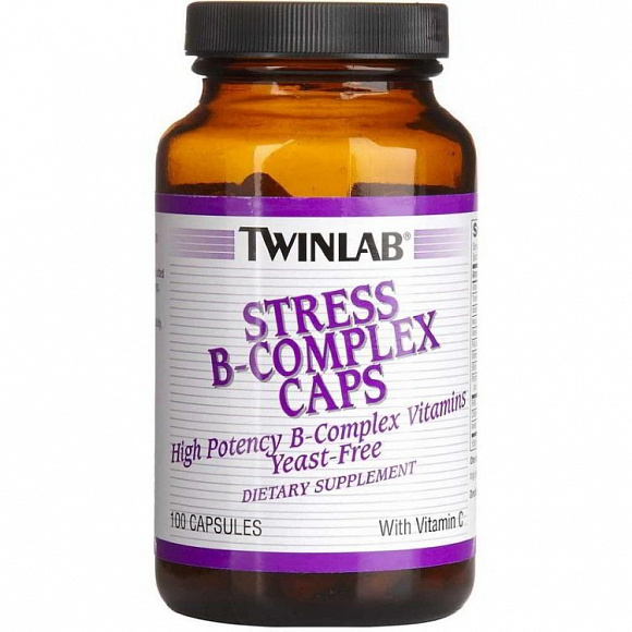 Витамины Twinlab Stress B-Complex Caps 100 кап.