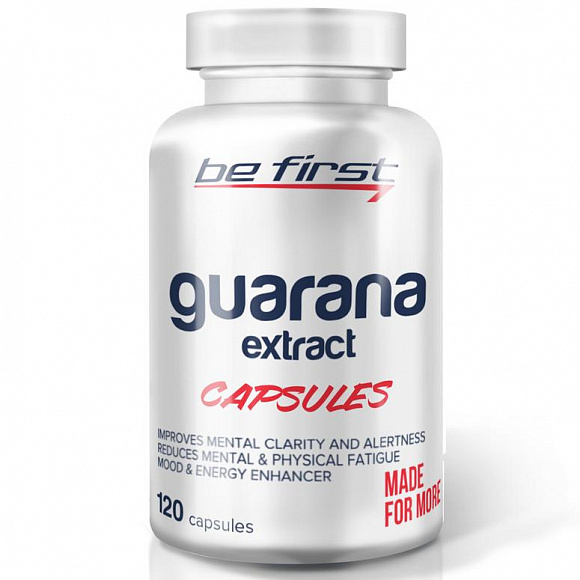 Be First Guarana extract (гуарана) 600 мг. 120 кап.