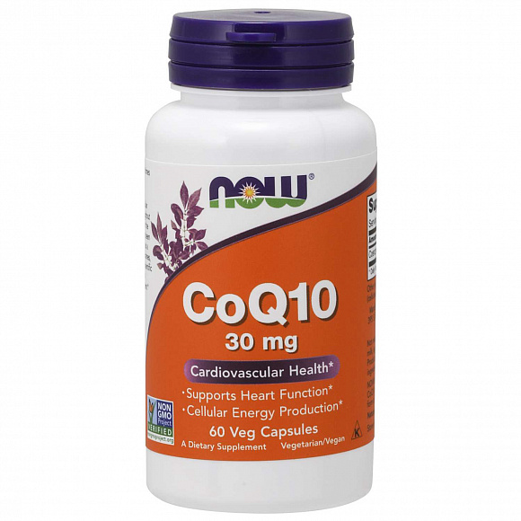 NOW CoQ10 (Коэнзим) 30 мг. 60 кап.