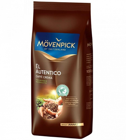 Кофе "Movenpick" EL Autentico Caffé Crema, 1000г зерновой