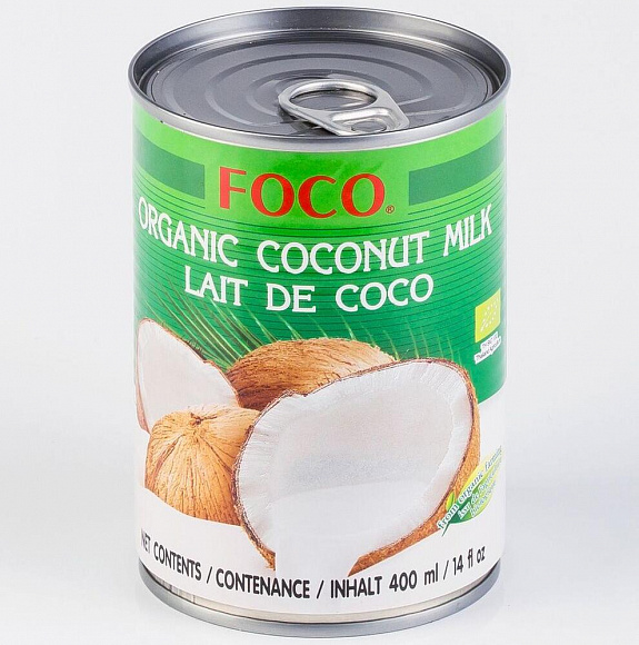 Кокосовое молоко "FOCO" Organic, 400 мл. (10-12%)