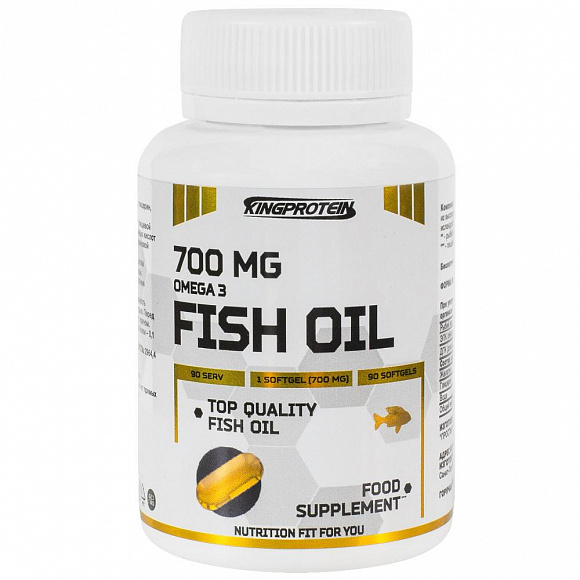 King Protein Fish Oil (рыбий жир) Omega 3 700 мг 90 кап.