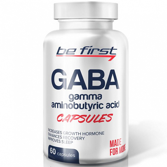Be First GABA (гамма-аминомасляная кислота) 60 кап.