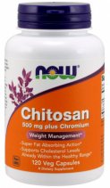 NOW Chitosan Plus (Хитозан) 500 mg. 120 кап.