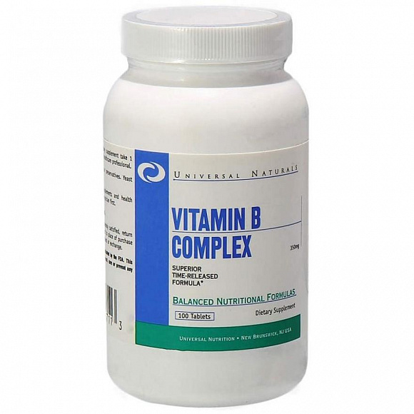 Витамины Universal Nutrition Vitamin B Complex 100 таб.