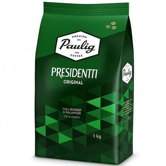 Кофе "Paulig" Presidentti Original, 1000 гр. зерновой