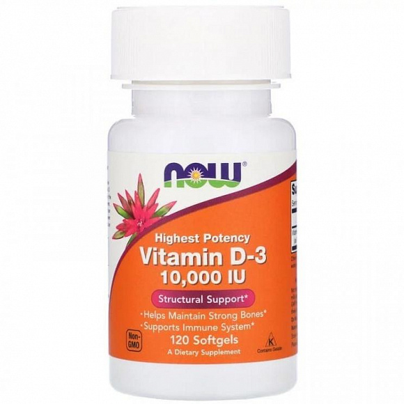NOW Vitamin D3 (вит. Д3) 10000 IU 120 кап.