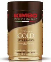 Кофе "Kimbo" Aroma Gold 100% Arabica, 250г молотый, ж/банка