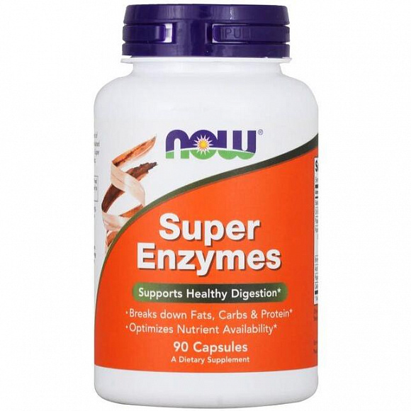 NOW Super Enzymes (энзимы) 90 таб.