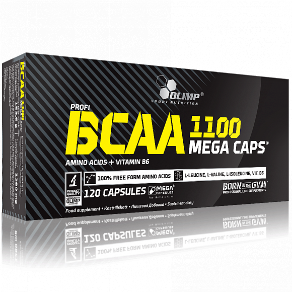 БЦАА Olimp Labs BCAA Mega Caps 1100 мг. 120 кап.