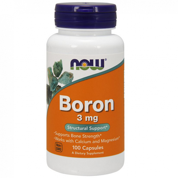 NOW Boron (Бор) 3 мг. 100 кап.