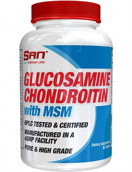 Хондропротектор SAN Glucosamine-Chondroitin-MSM 90 таб.