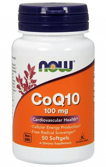 NOW CoQ10 (Коэнзим) 100 мг. 50 кап.