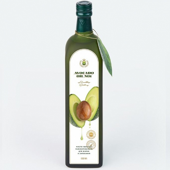 Масло авокадо рафинированное "Avocado oil № 1",  1000 мл.