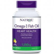 Natrol Omega-3 Fish Oil 1200mg. 60 капсул