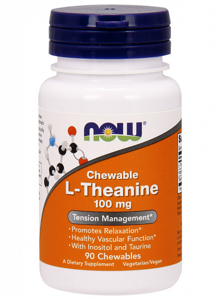 NOW L-Theanine (тианин) 100 мг. 90 кап.