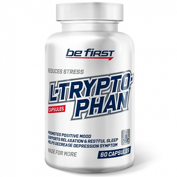 Be First L-Tryptophan (триптофан) 500 мг. 60 кап.