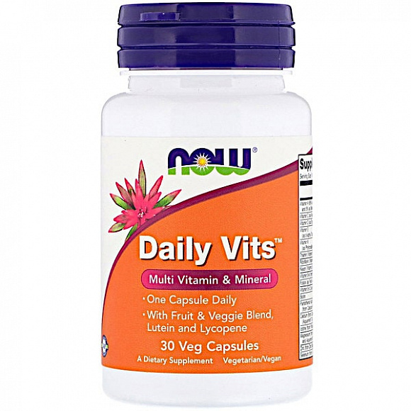 Витамины NOW Daily Vits Multi 30 кап.