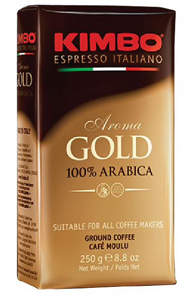 Кофе "Kimbo" Aroma Gold 100% Arabica, 250г молотый